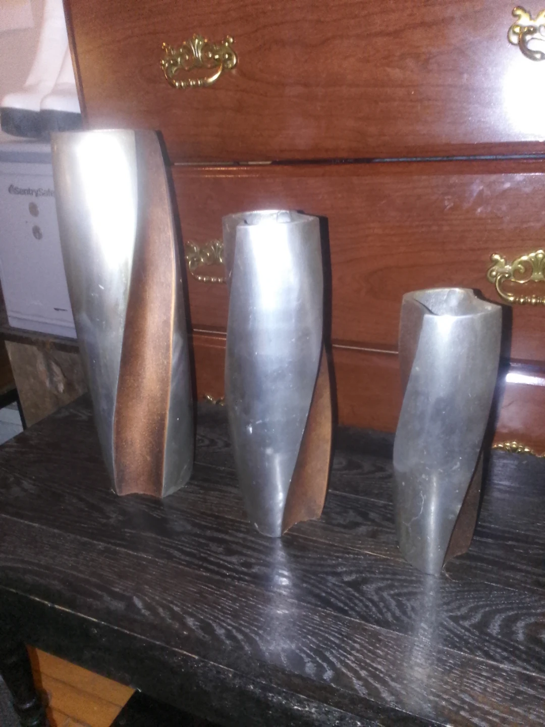 Set of 3 Modern Swirl Vases