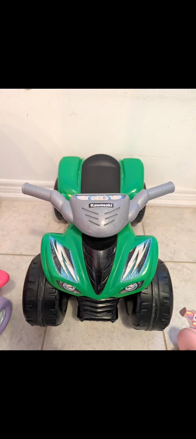 Green Kawasaki Ride-On Toy ATV for Kids - photo 2