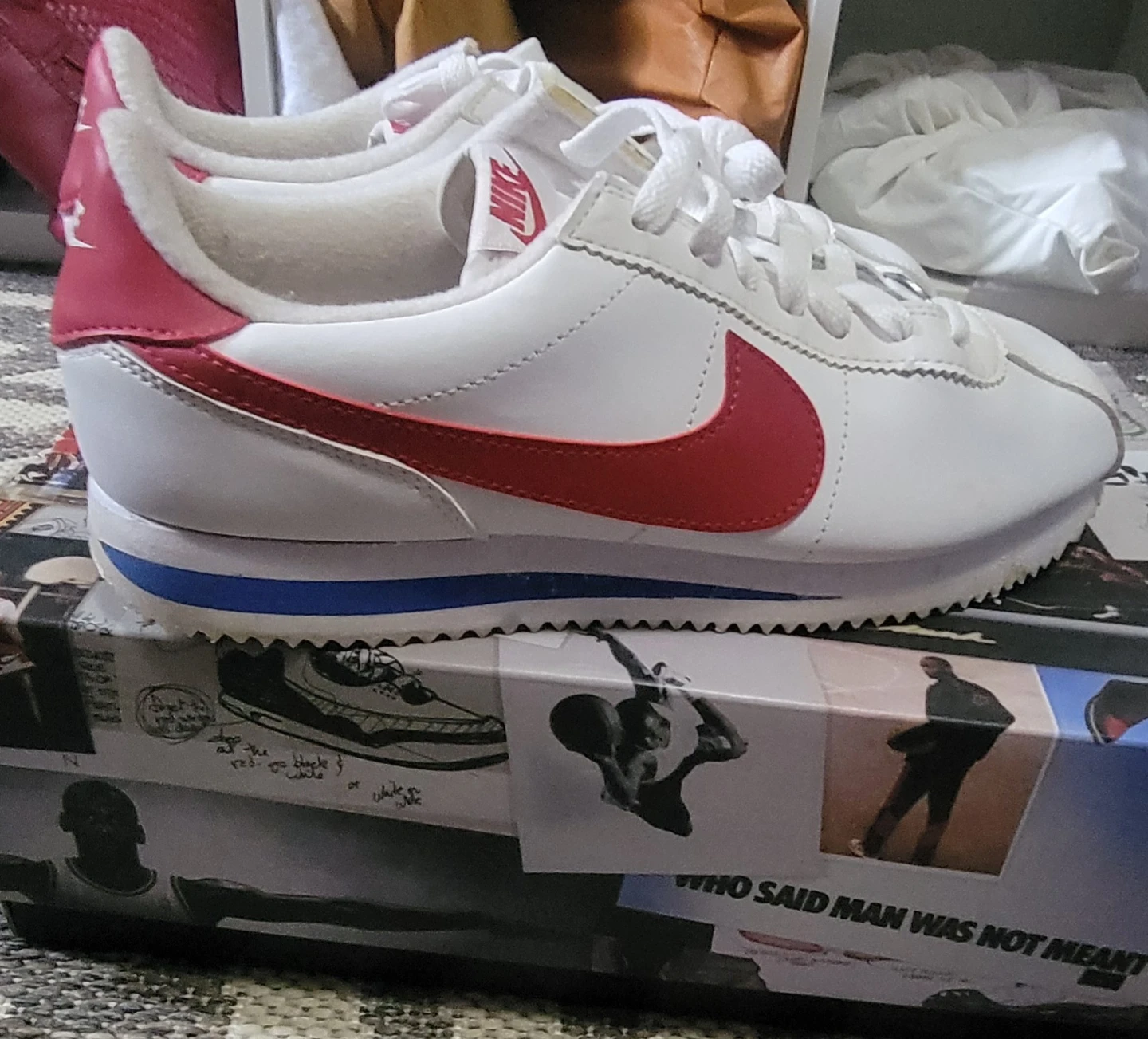 Nike Cortez White Red Classic Sneakers
