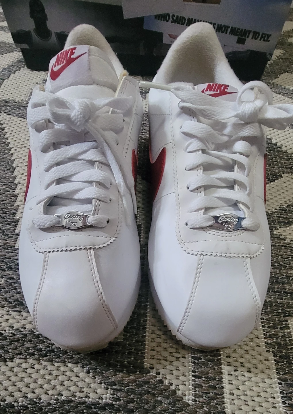 Nike Cortez White Red Classic Sneakers - photo 2