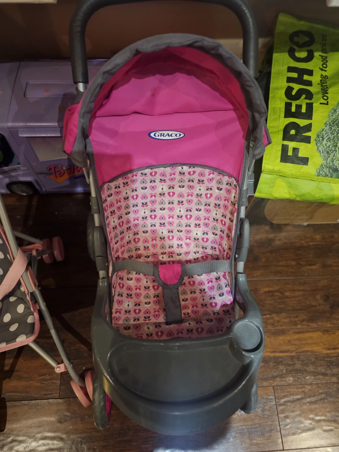 Graco Doll Stroller - Pink Floral
