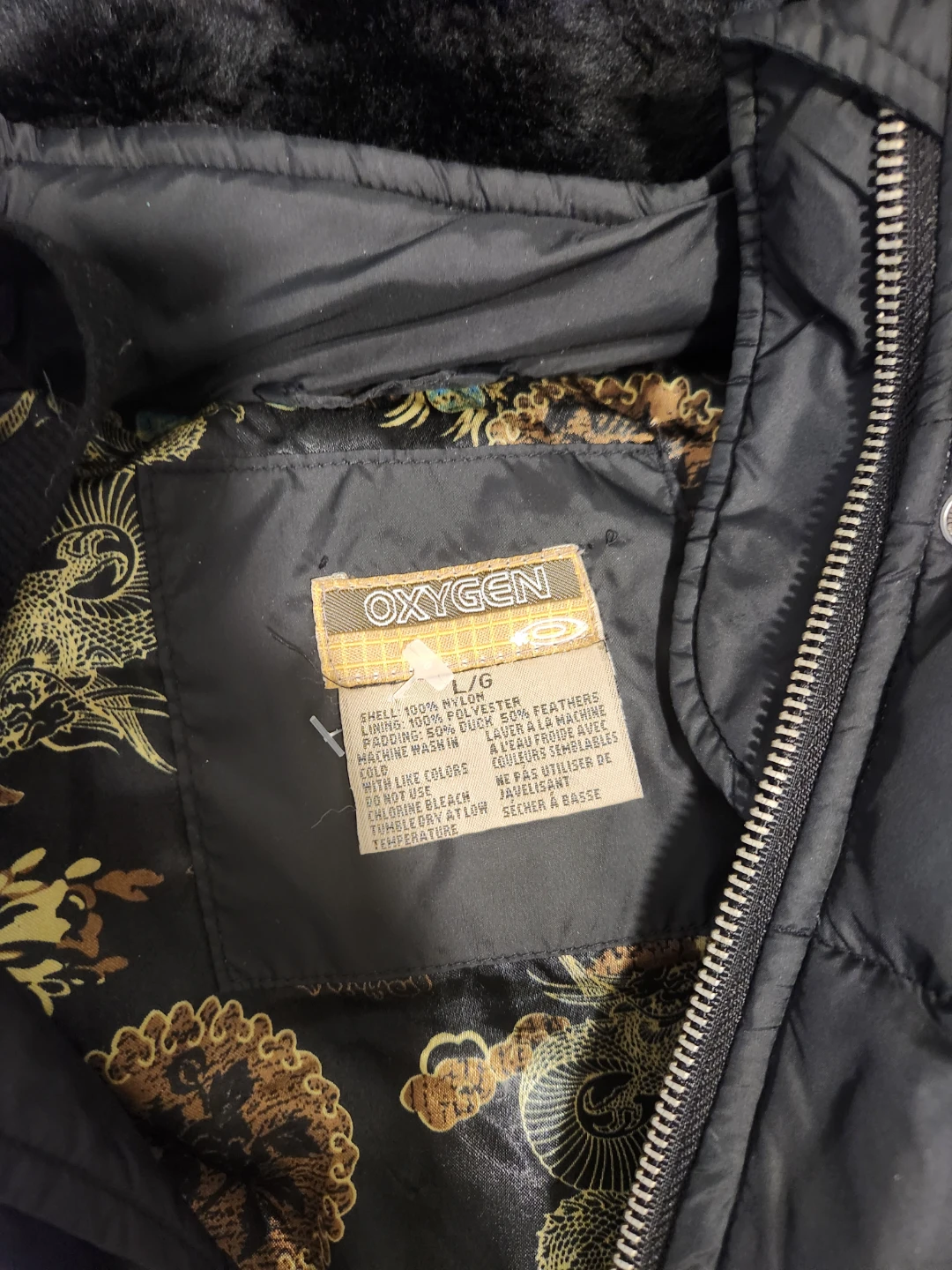 Oxygen Women's Black Puffer Coat with Faux Fur Hood - L/G - photo 3