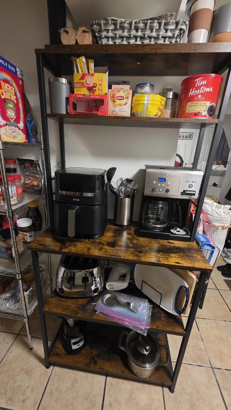 VASAGLE Coffee Bar, Baker’s Rack for Kitchen with Storage - photo 2