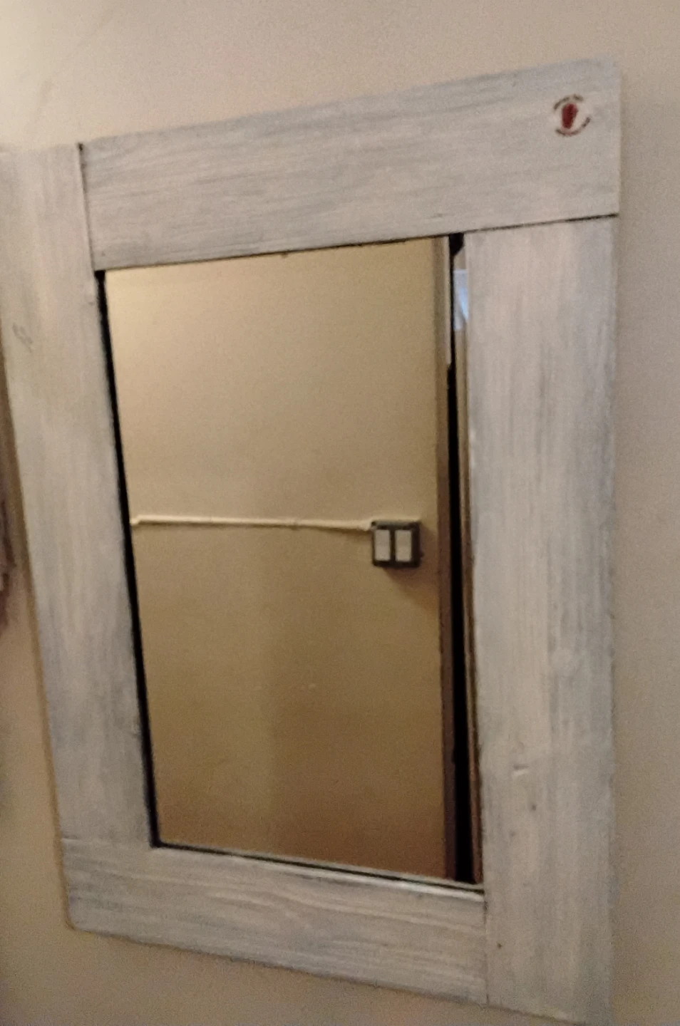 Rustic Wood Framed Mirror