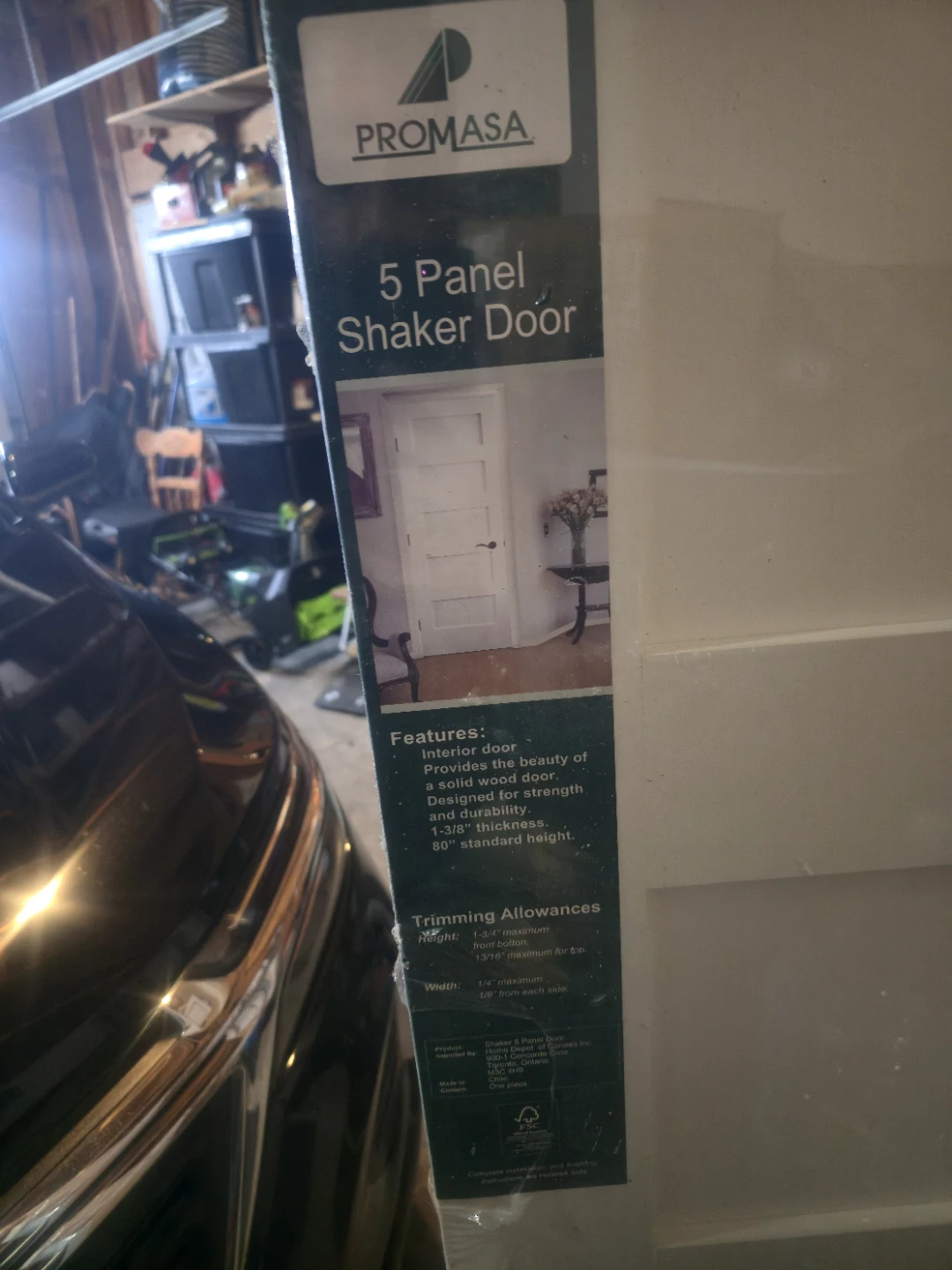 Promasa 5 panel Shaker door