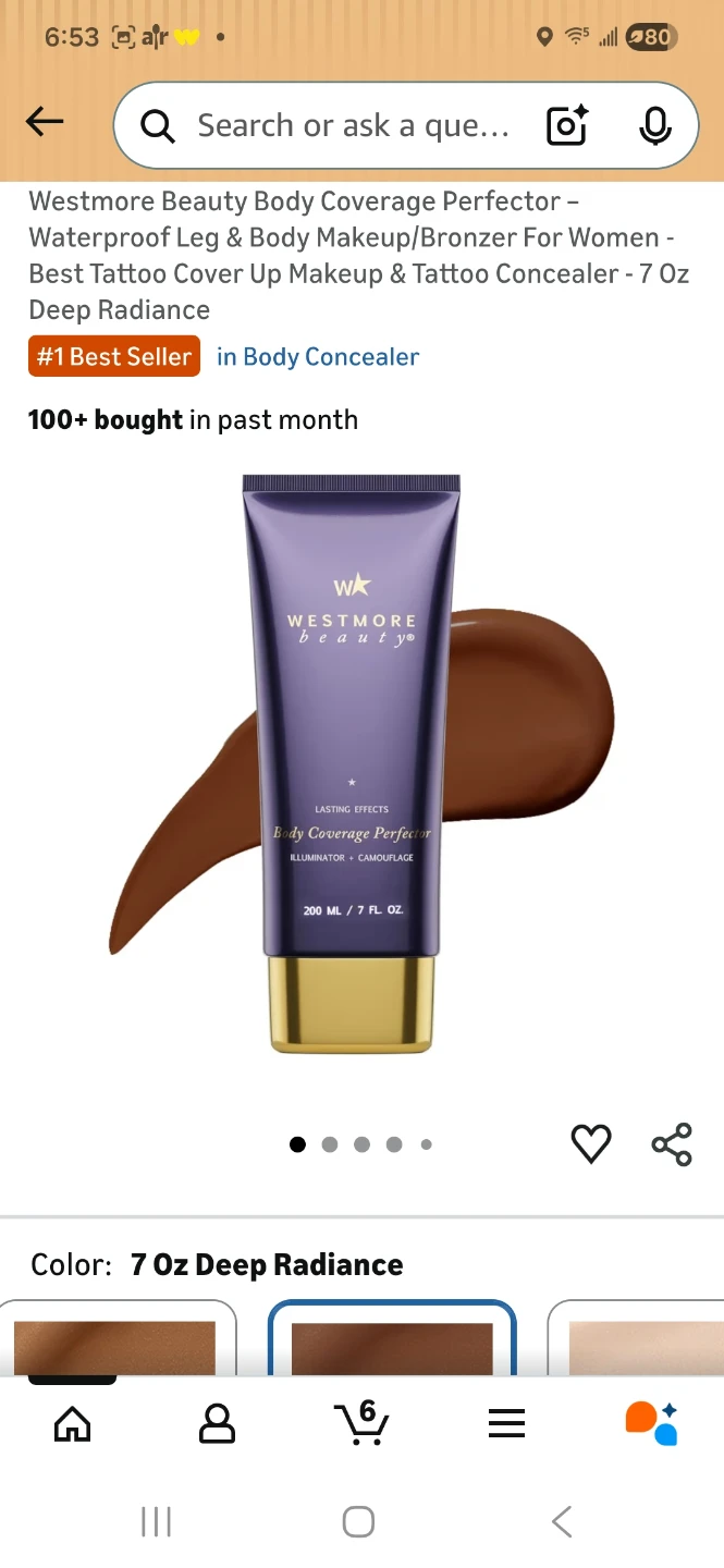 Westmore Beauty Body Coverage Perfector - 7 Oz Deep Radiance