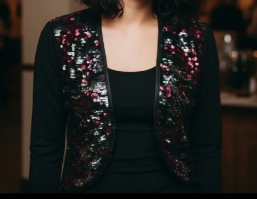 Sparkly Sequined Bolero Cardigan