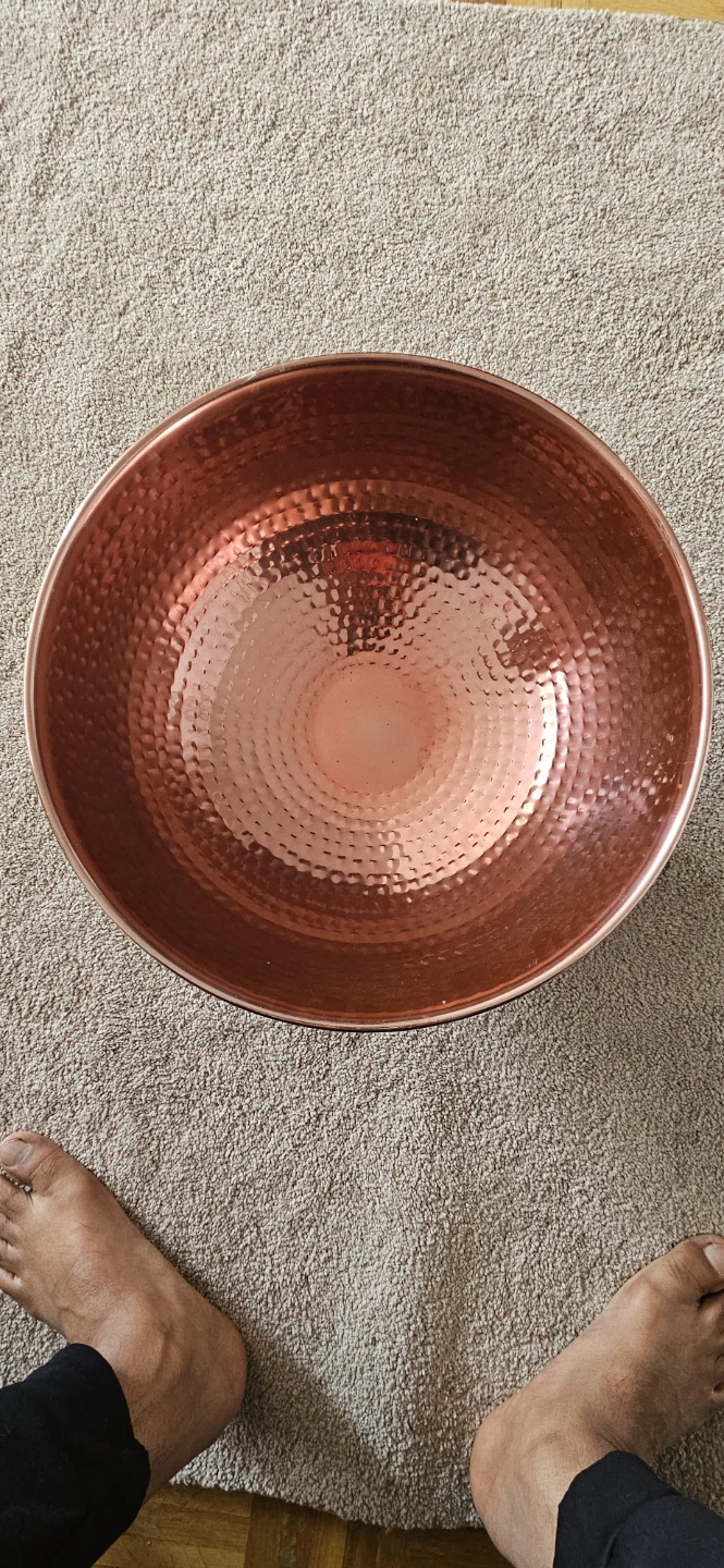 Hammered Copper Punch Bowl