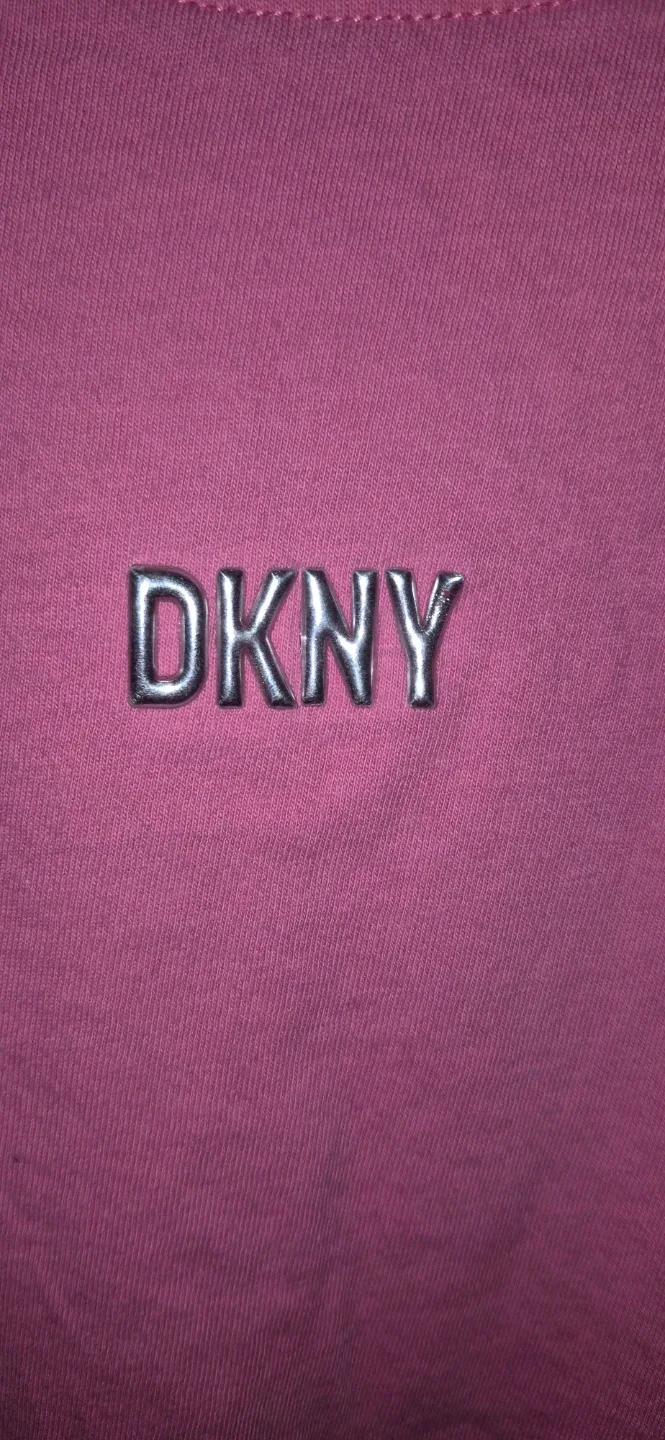 DKNY Sport Pink Cropped T-Shirt Size Medium - photo 2