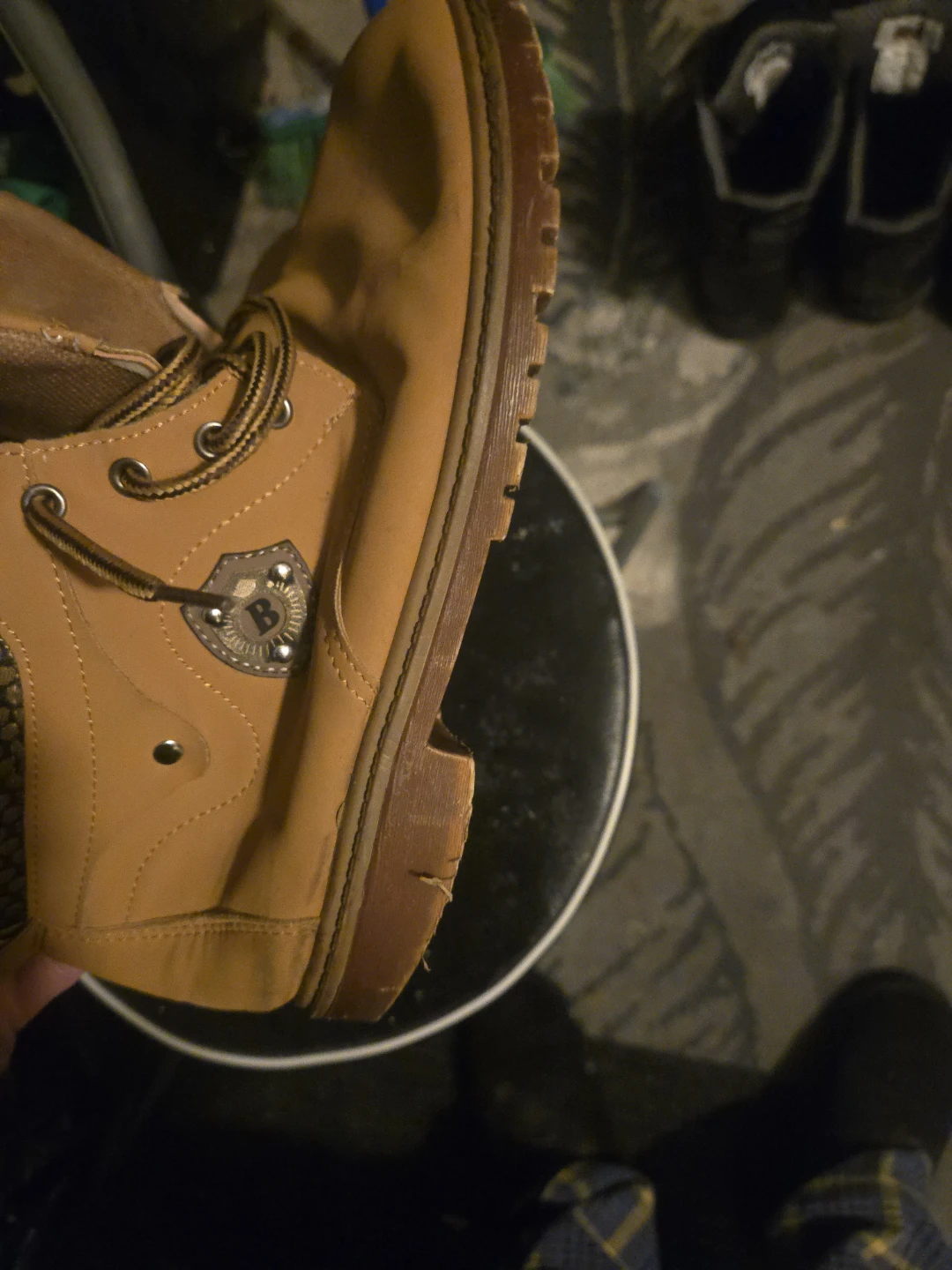 Tan Work Boots - Size 39