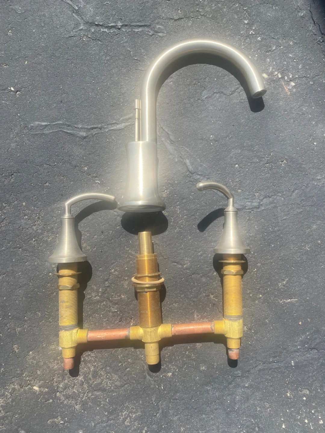 Brushed Nickel Faucet Set