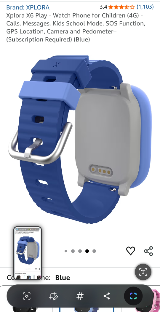 Xplora X6 Play Watch Phone - Blue - photo 3
