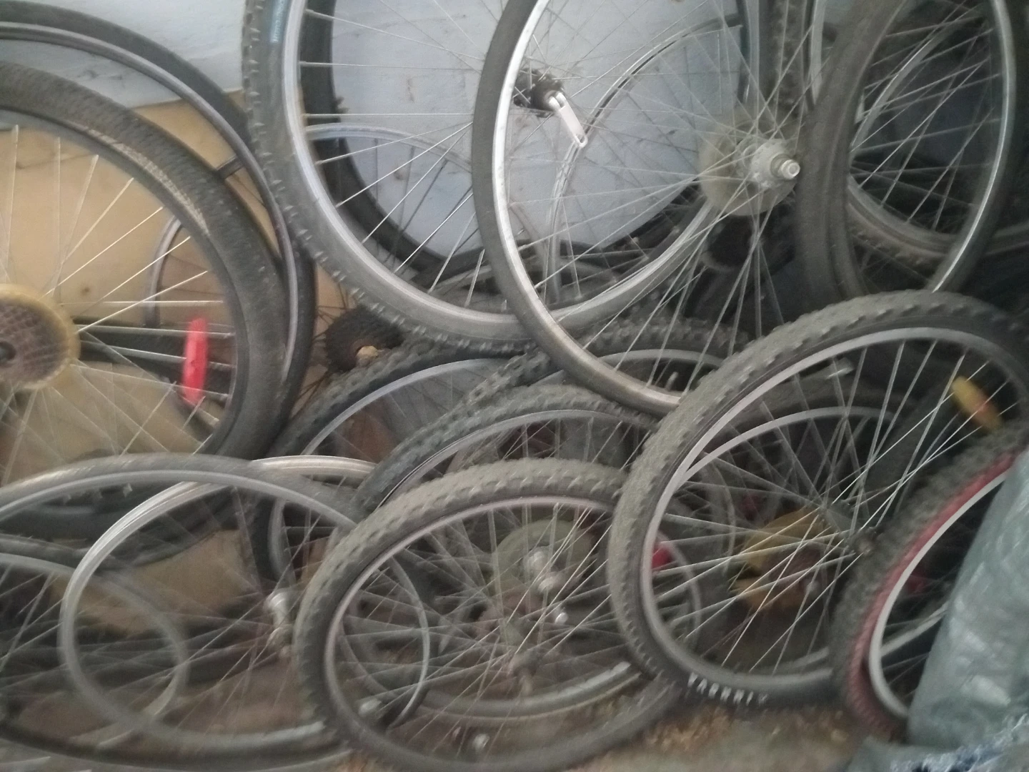Lot of bike rims all sizes