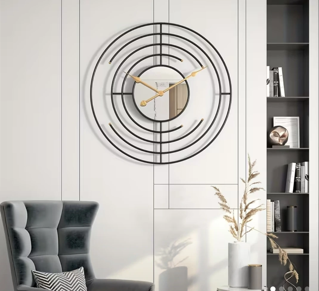 European style Modern Metal Wall Clock - 24 inch