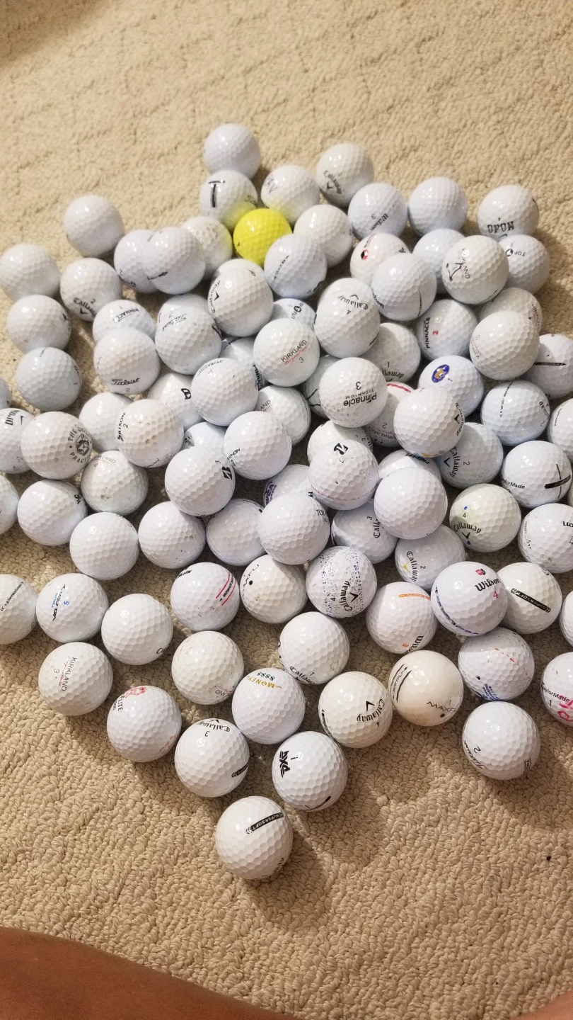 100 Mixed Brands Playable Golf Balls.