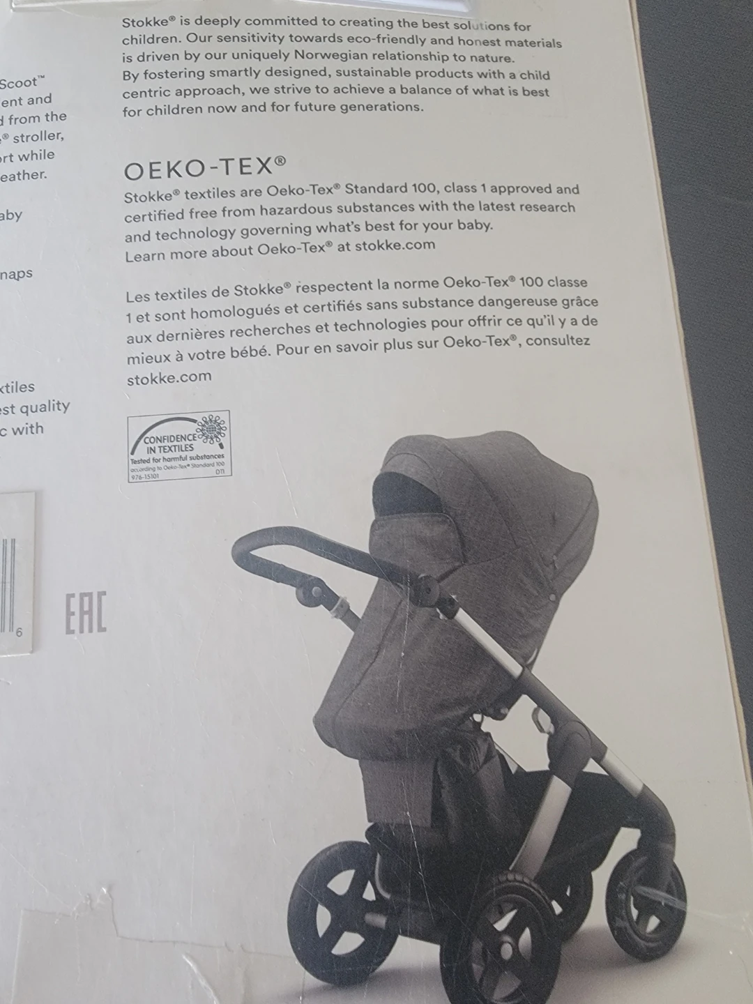 Stokke Stroller Storm Cover - Grey Melange - photo 3