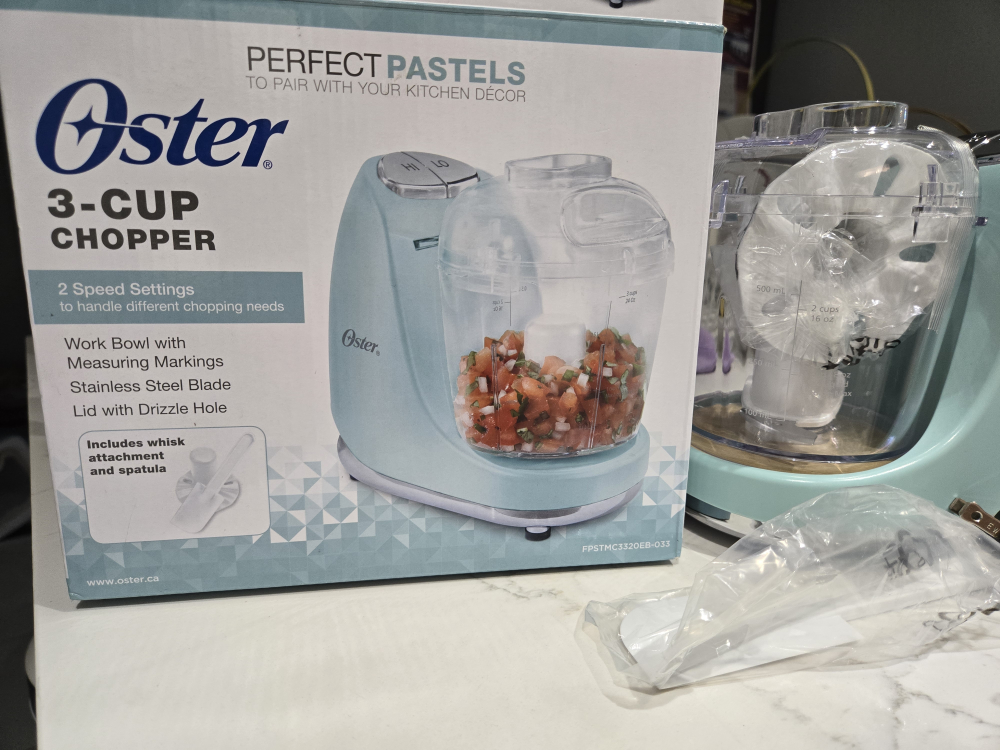 Oster 3-Cup Chopper - Teal