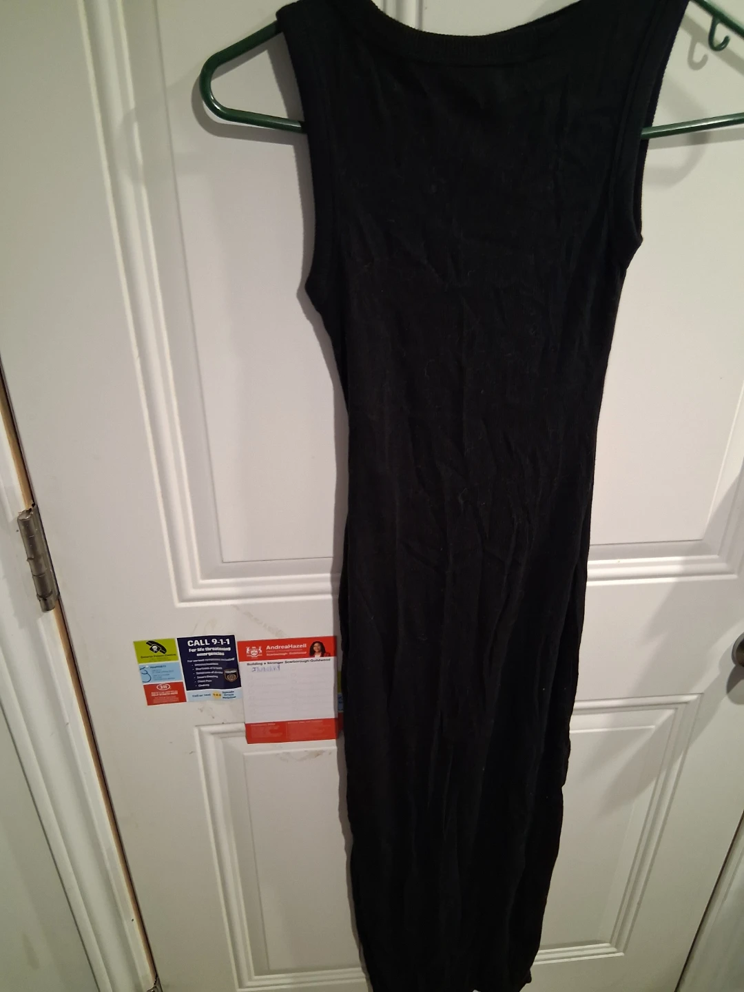Black Sleeveless Maxi Dress
