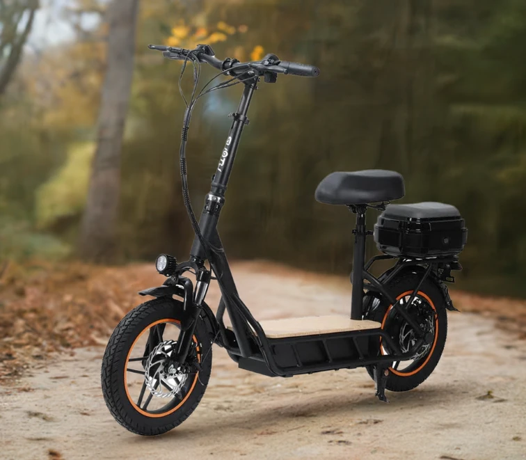 UIOT E-Scooter with Seat and Storage Box