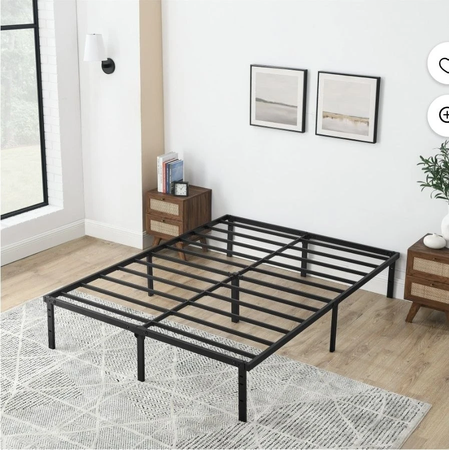 Queen 14" Heavy Duty Steel Bed Frame
