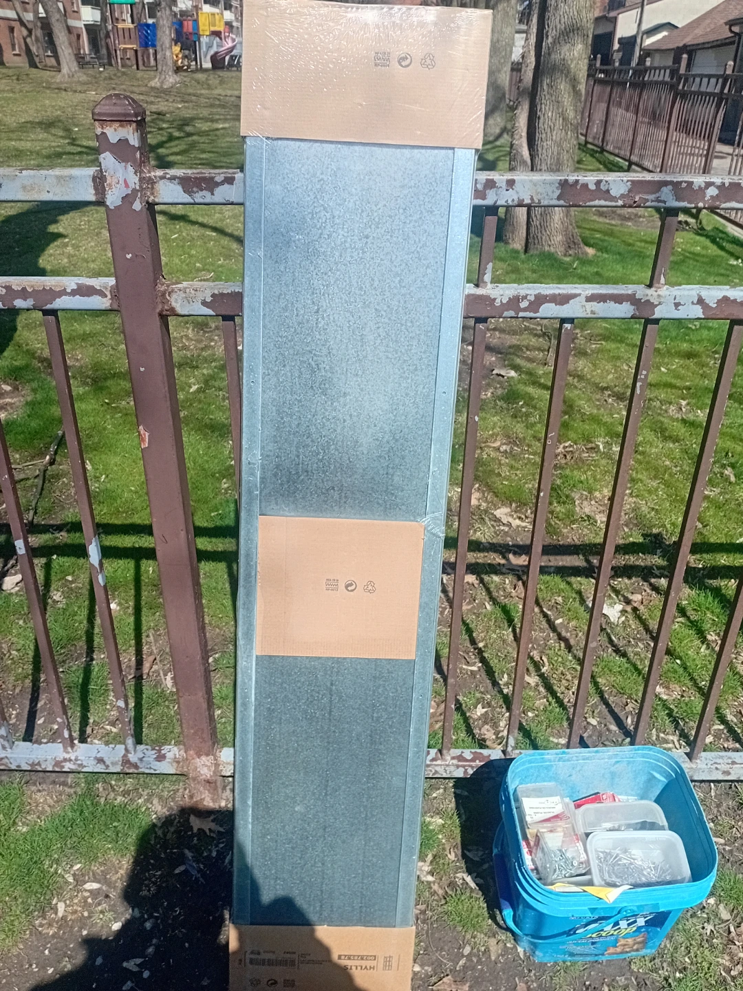 Galvanized Metal Ducting Panel with Fasteners