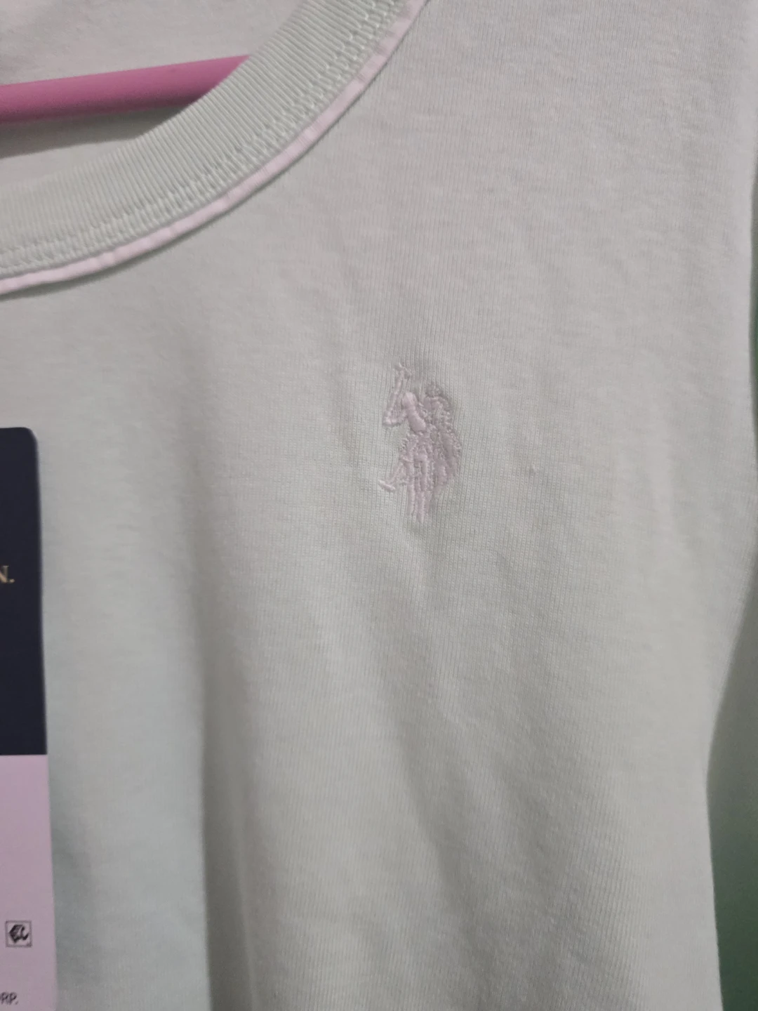 U.S. Polo Assn. Elbow Sleeve T-Shirt - Mint Green, XL - photo 3