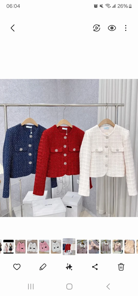 Women's Tweed Cropped Jacket