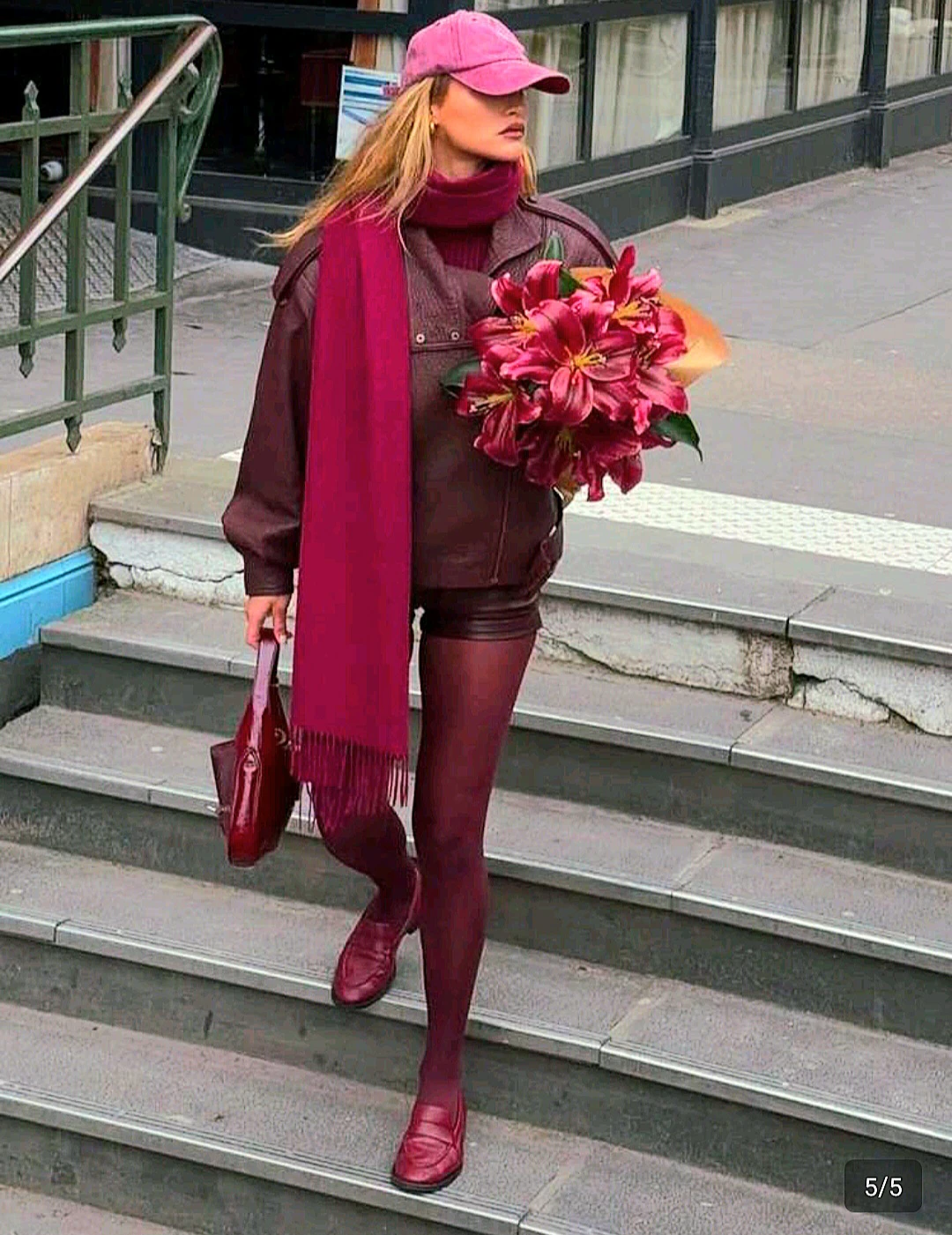 🧣Scarf with Fringe Magenta Colored🧣