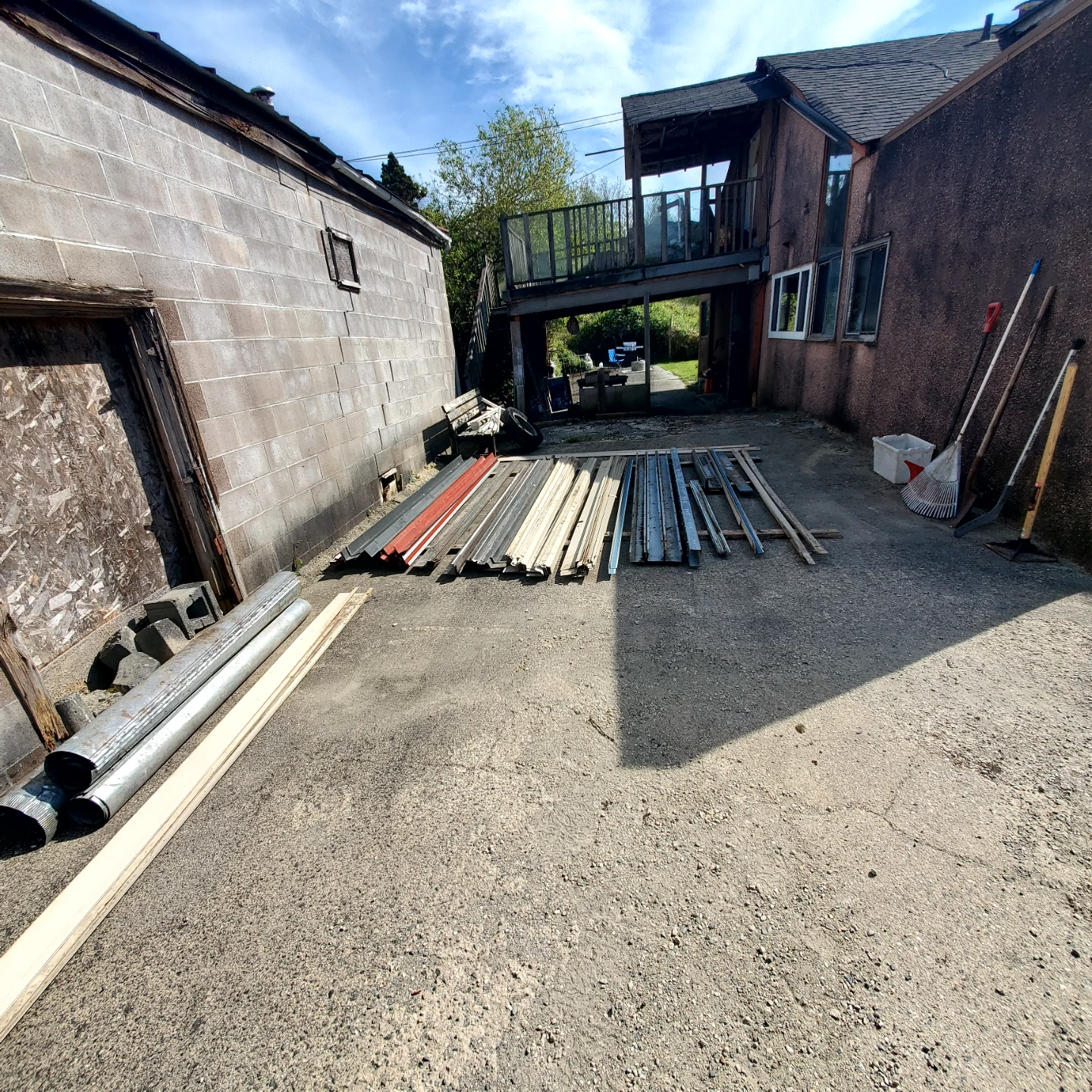 Various metal flashings of various angles.
