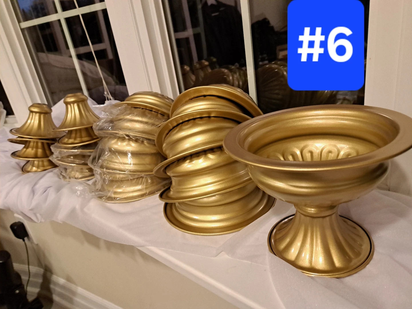 Gold vase - Set of 10