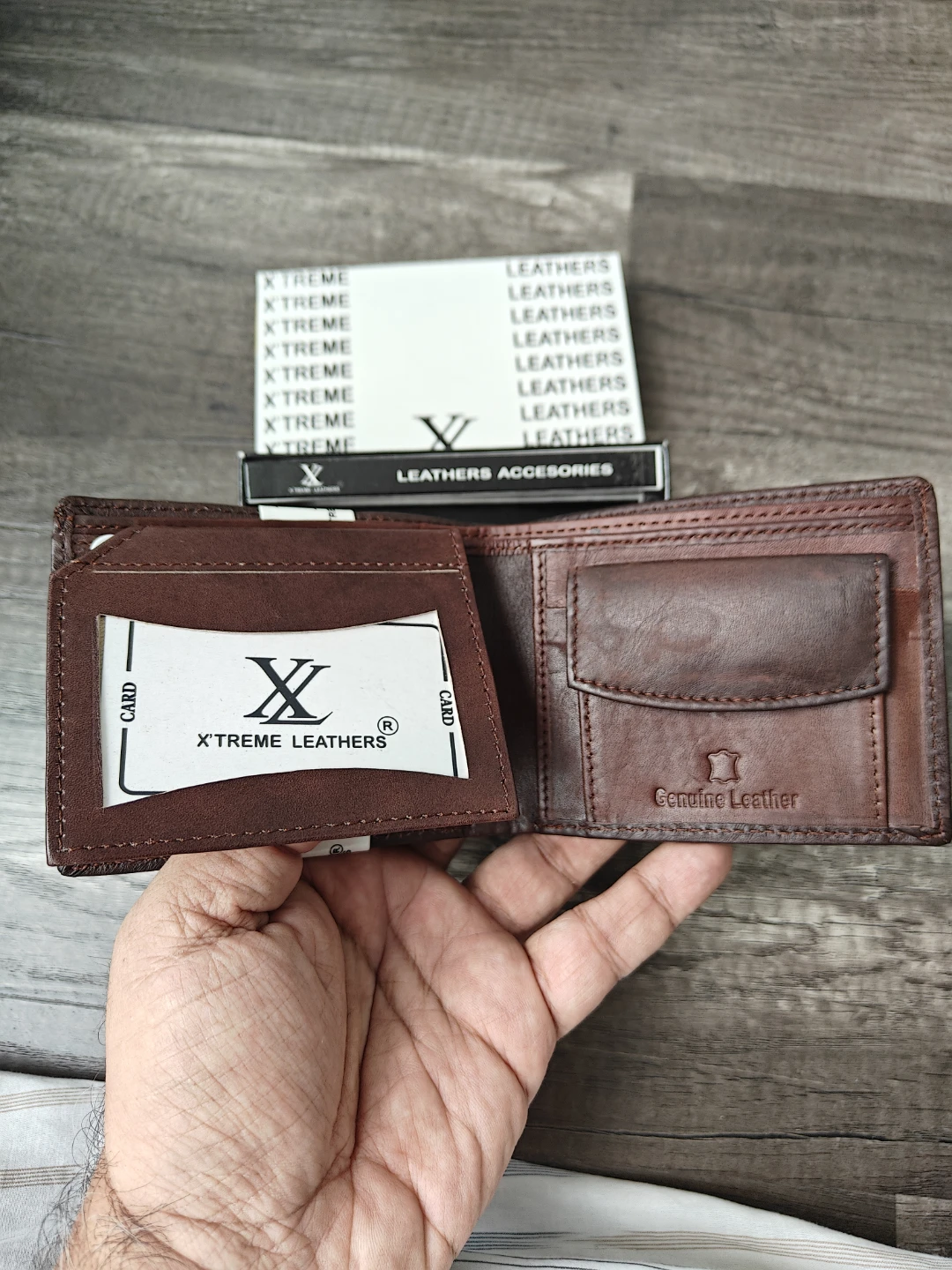 X'treme Leathers Bifold Wallet - Brown - photo 2