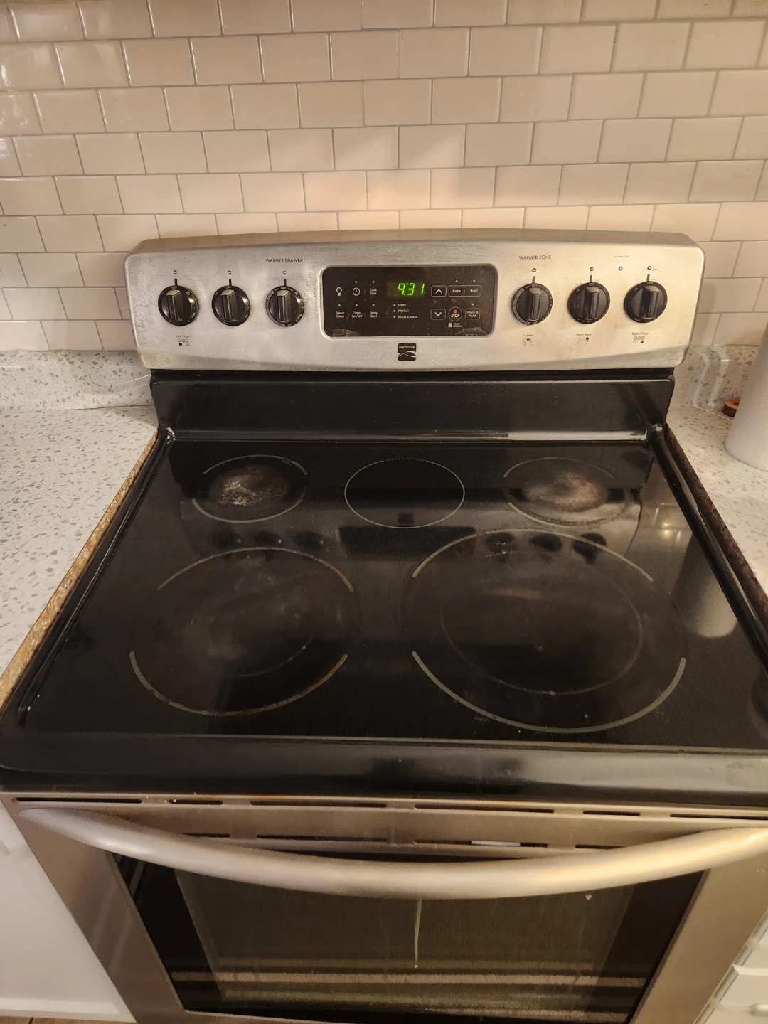 Kenmore Electric Stove with Warming Drawer - photo 3