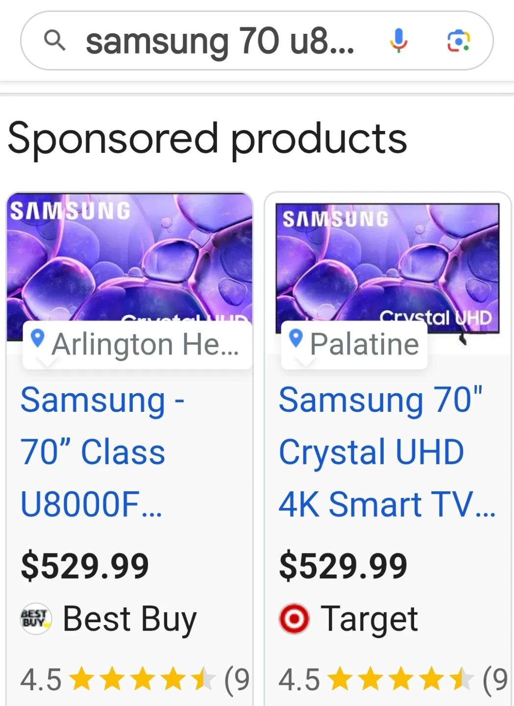 Samsung 70" Class U8000F Series Crystal UHD 4K Smart TV (2025) - photo 5