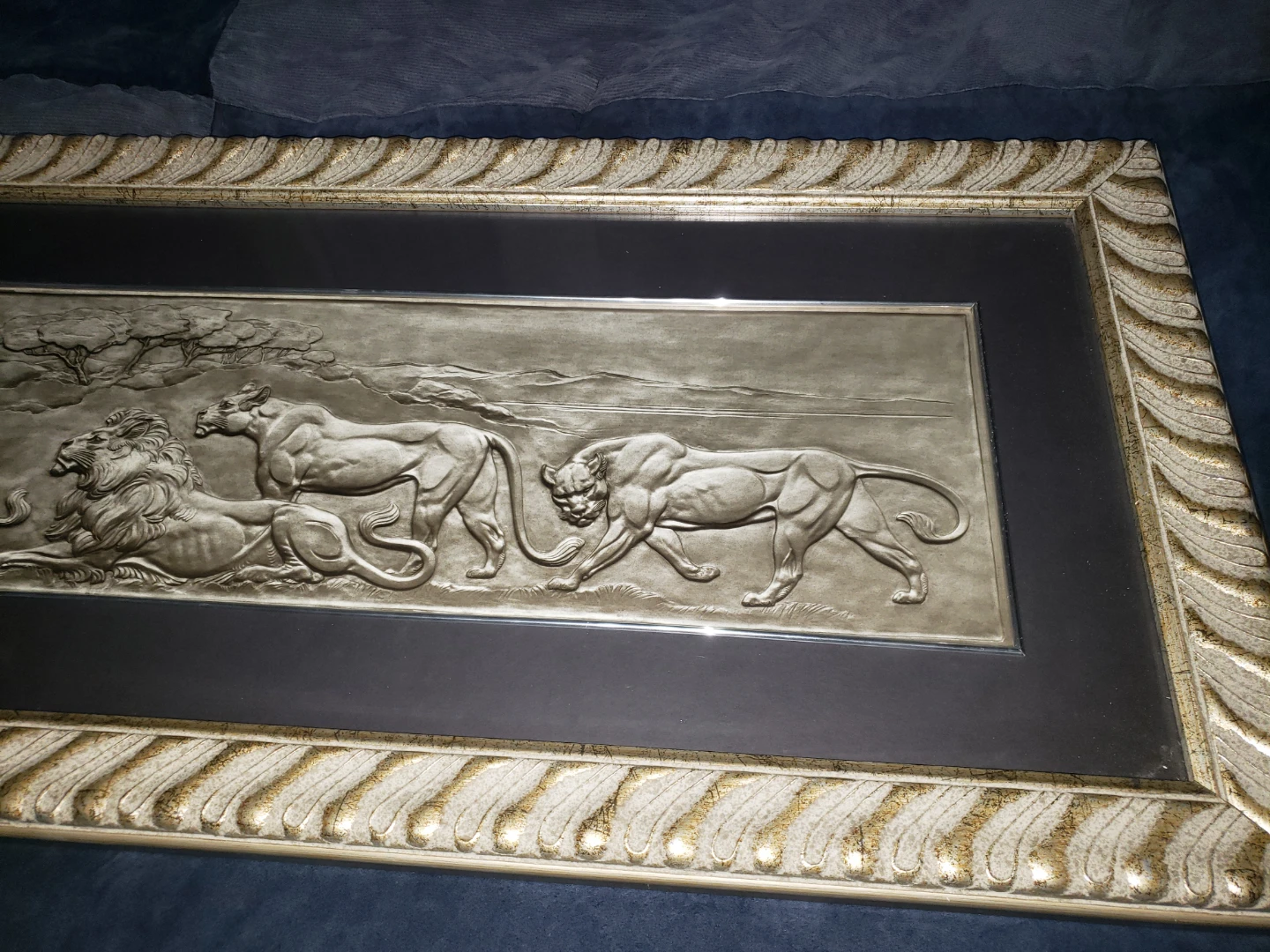 47 Inch Panoramic Portrait of Lions - photo 5