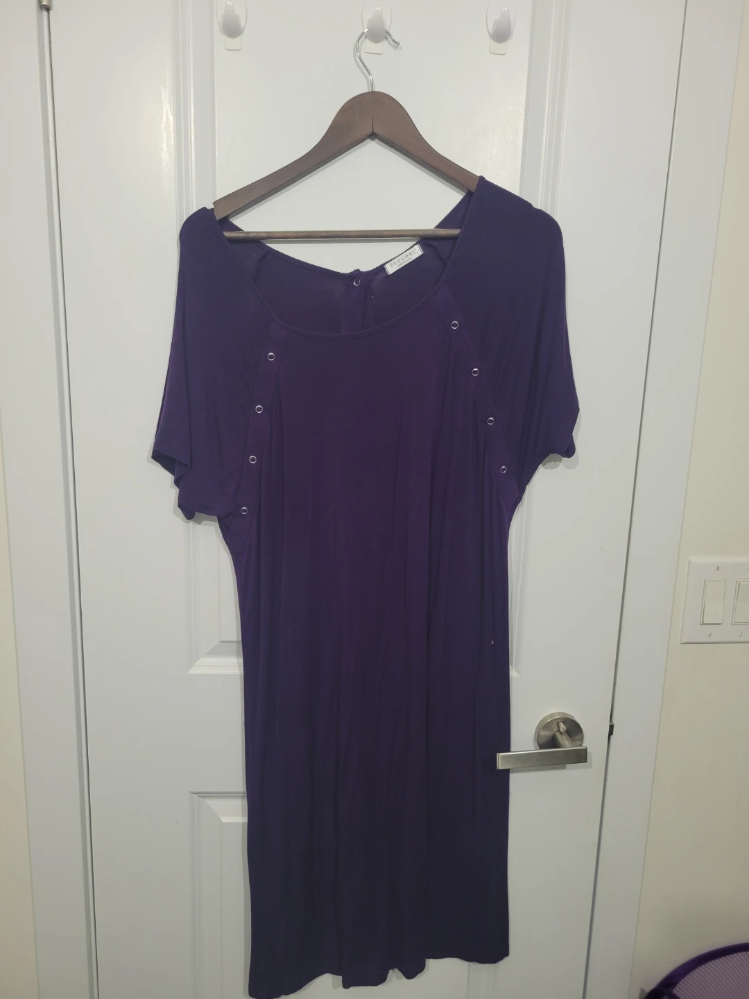 Women's Short Sleeve Nightgown Dress - photo 2