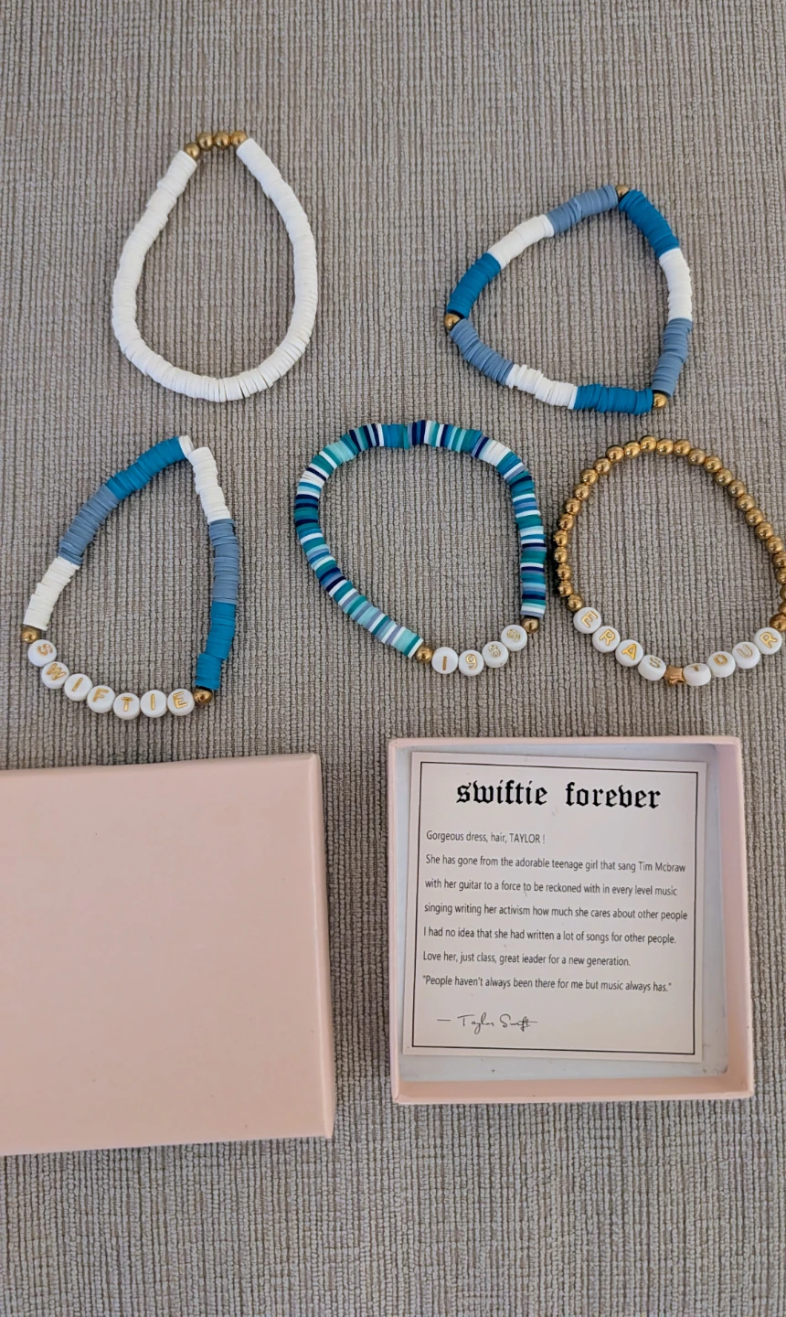 Brand New in Box Swiftie Forever Beaded Bracelets - Taylor Swift