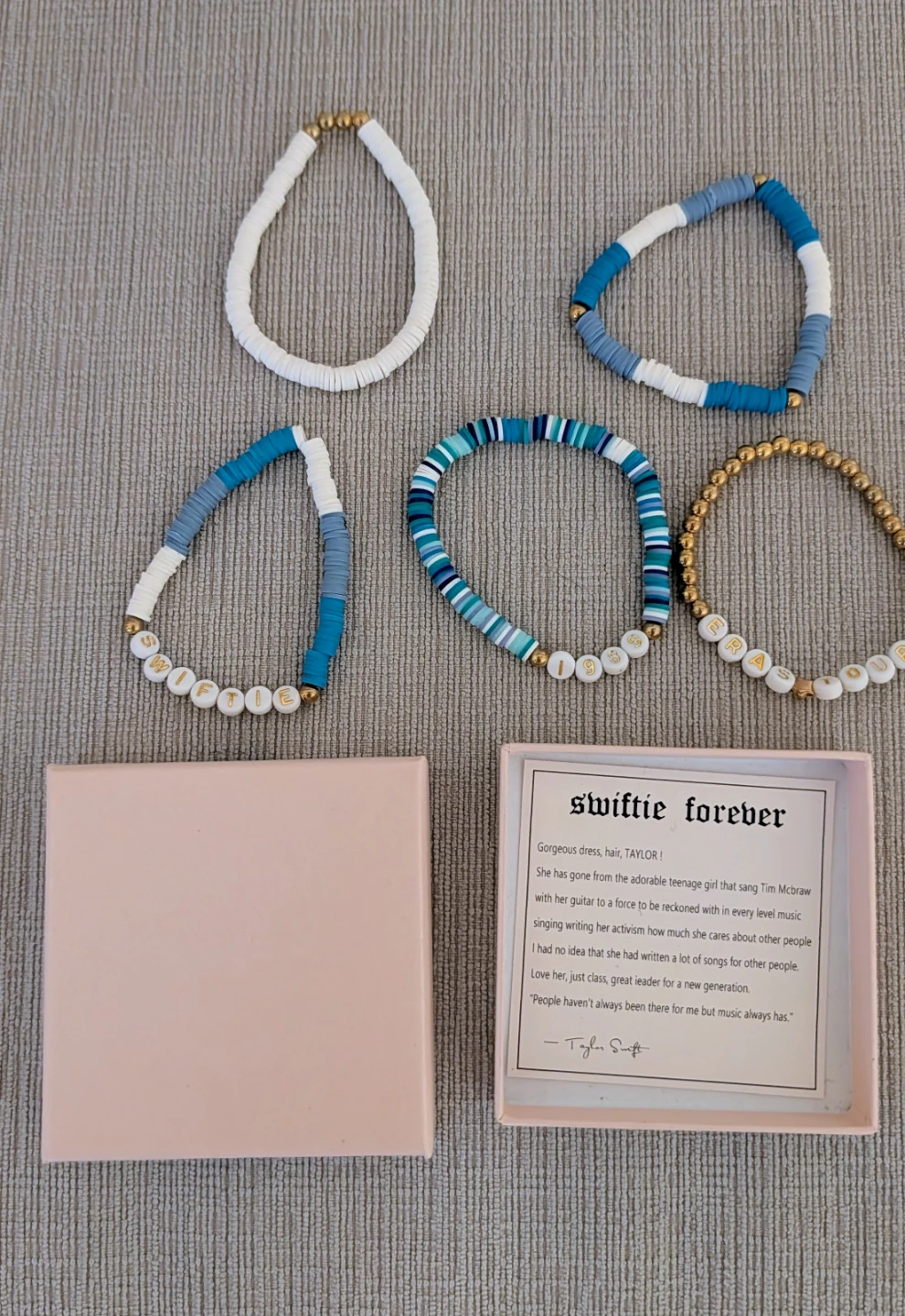 Brand New in Box Swiftie Forever Beaded Bracelets - Taylor Swift - photo 2