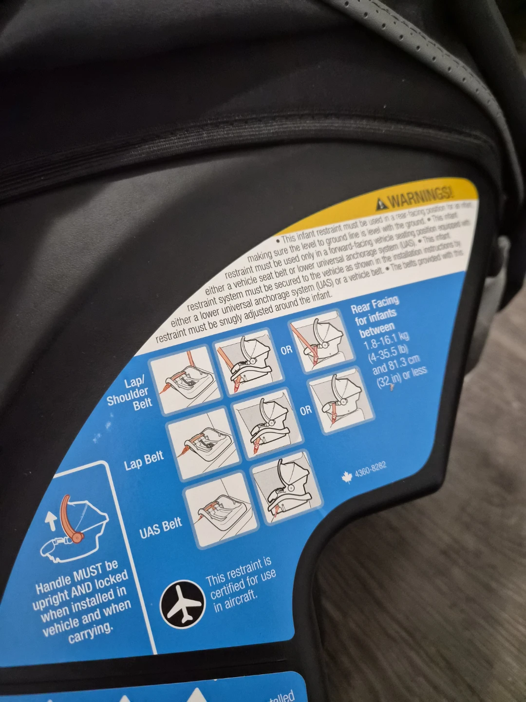Infant Car Seat with Base – Safety 1st OnBoard FLX - photo 4