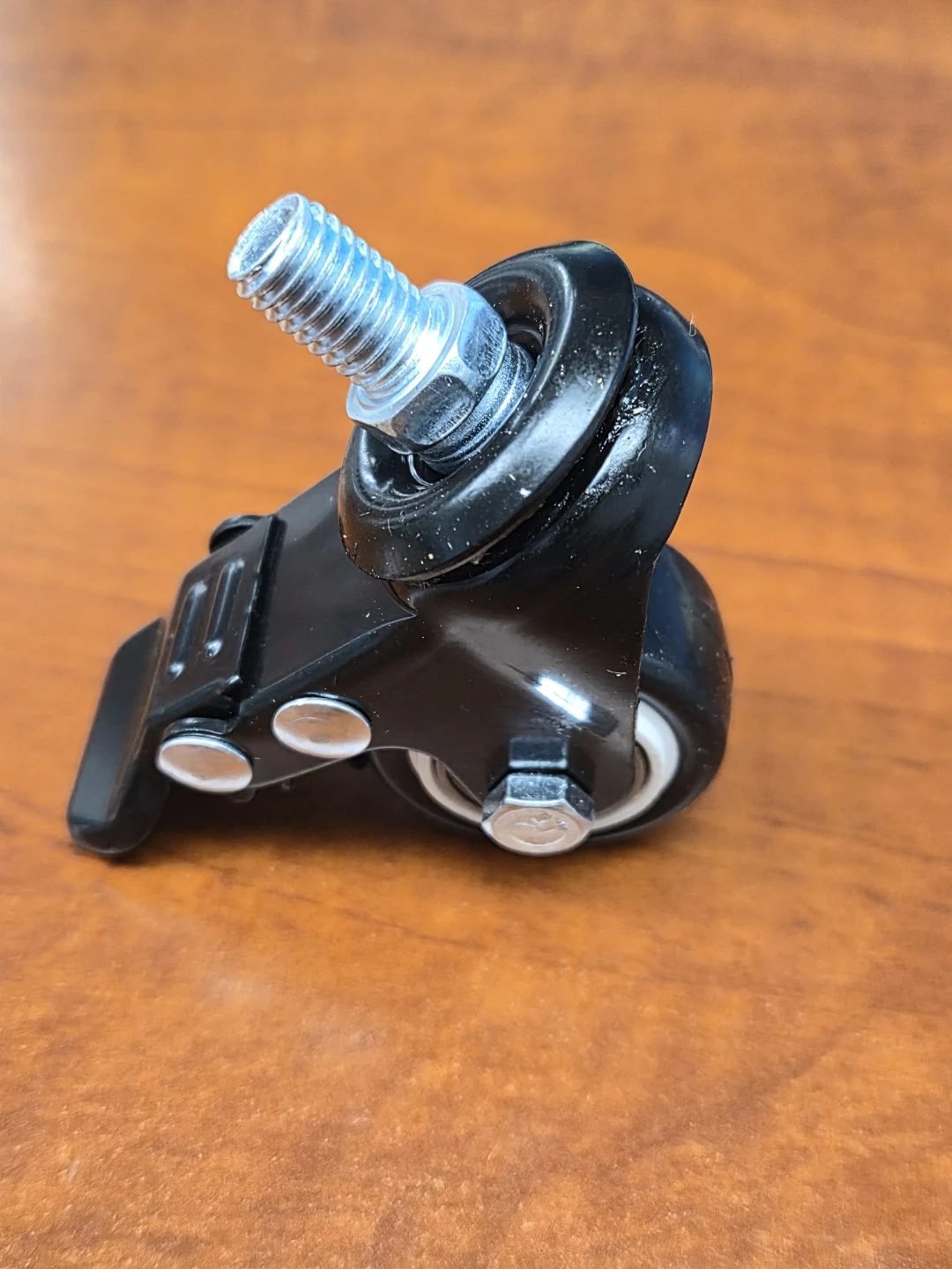 Black Swivel Caster Wheel with Brake - photo 3
