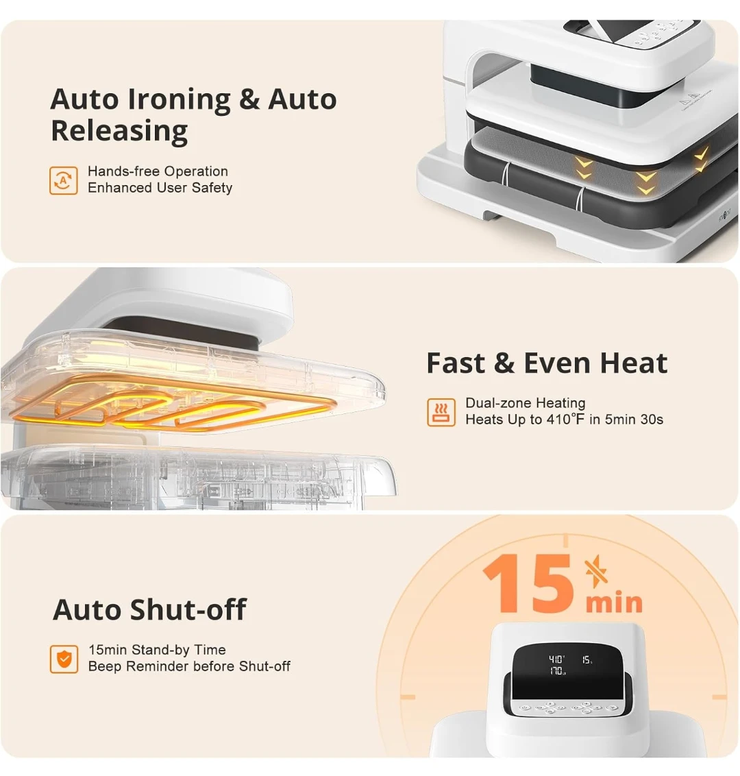 HTVRONT Auto Heat Press Machine - photo 4