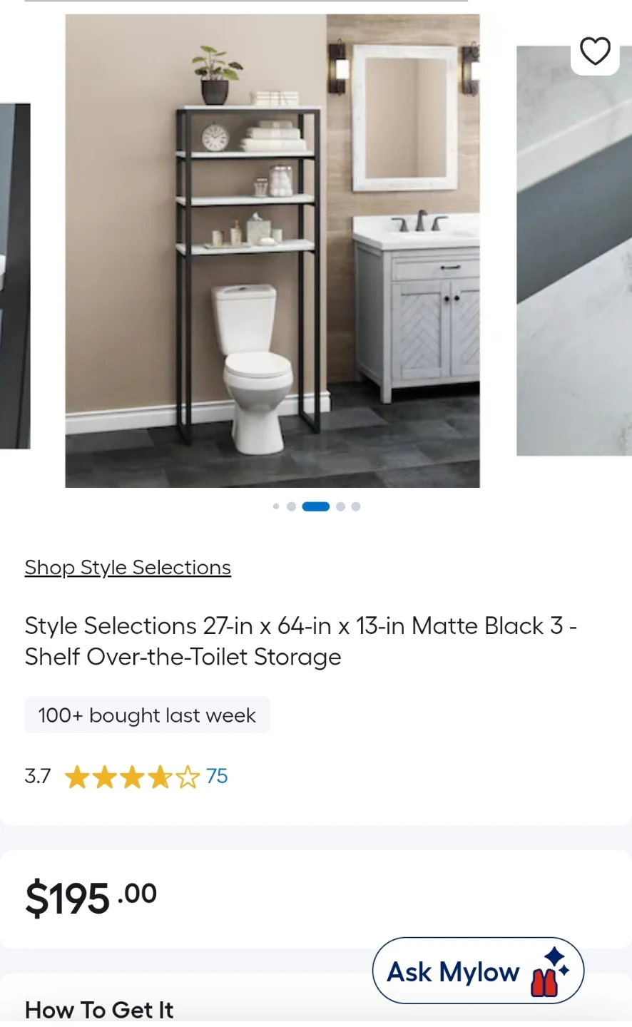 3-Shelf Over-the-Toilet Storage - photo 5