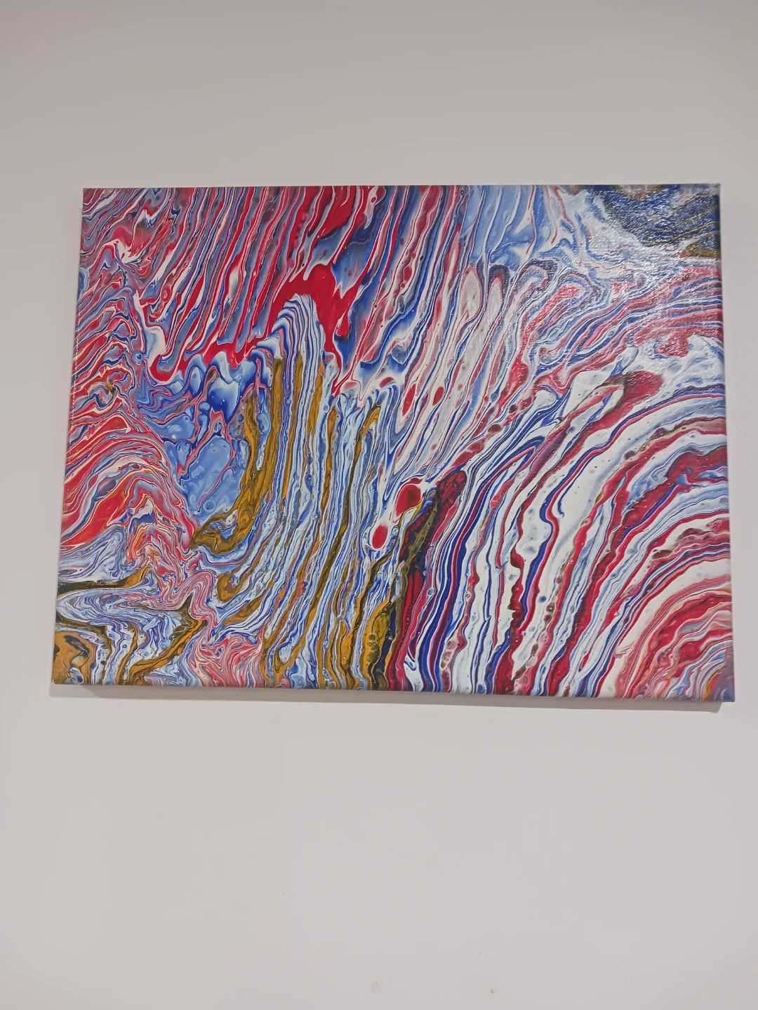 Hand painted Abstract Acrylic Pour Painting - photo 2