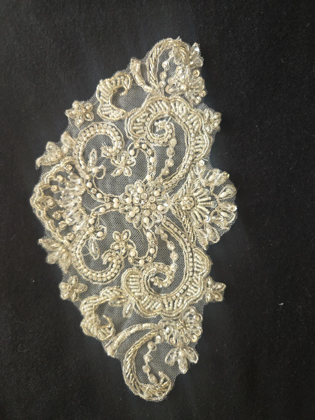 Beaded Lace Applique