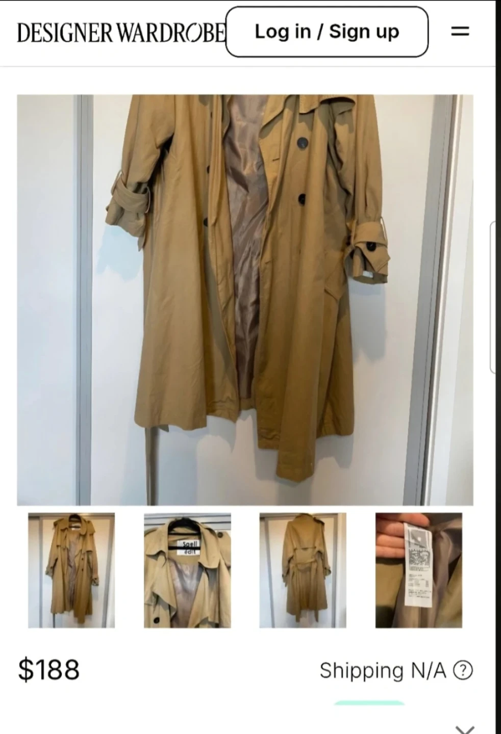 Spell edit Beige Trench Coat Size 44 - photo 4