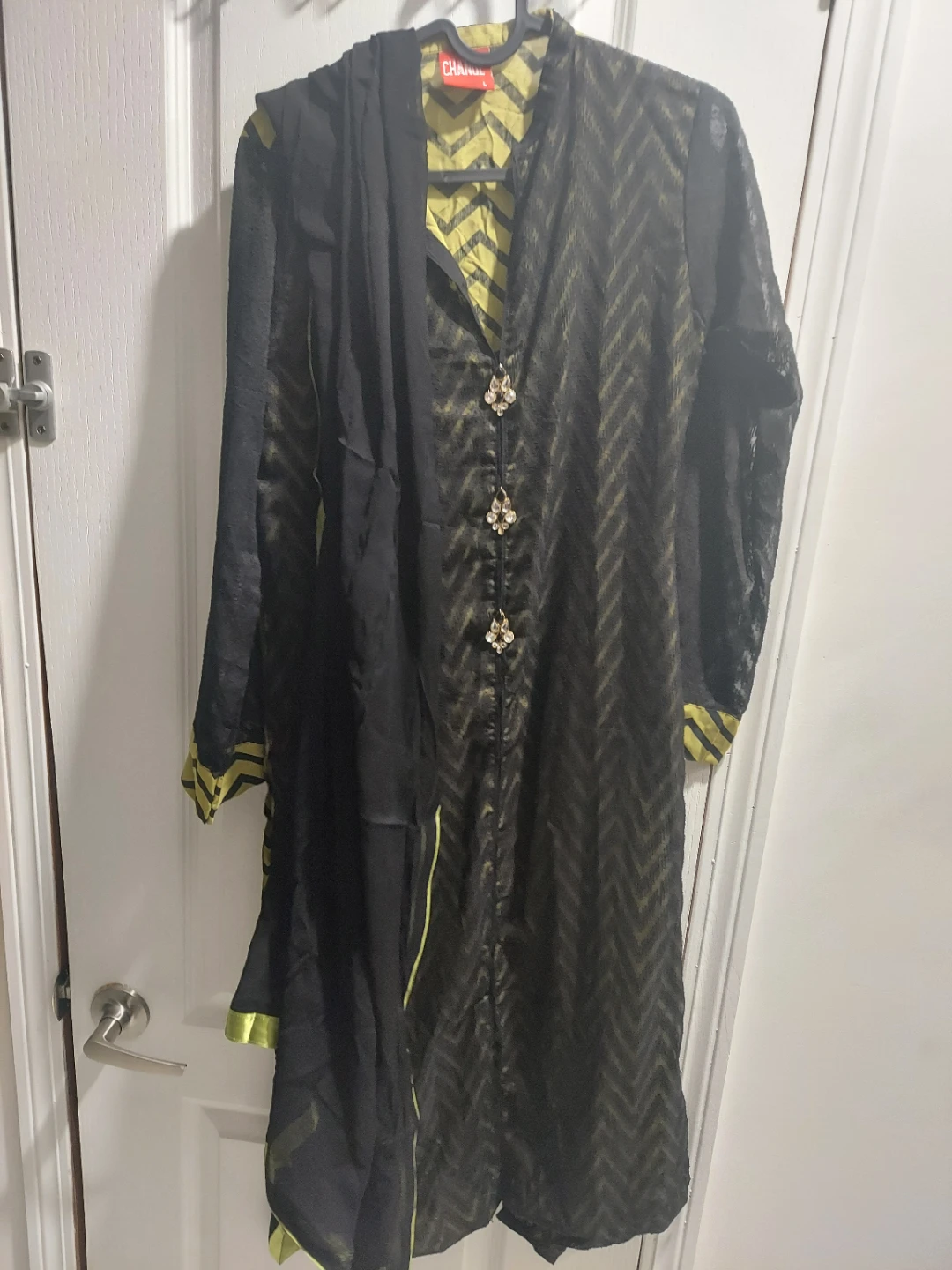 Chamak by Kajal Black & Yellow Dress - photo 2