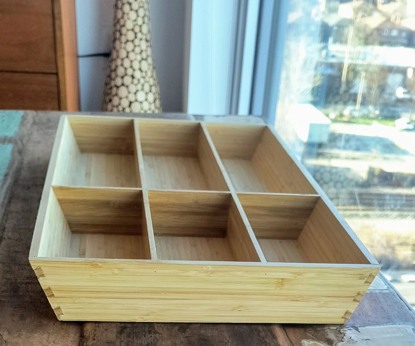 Ikea Bamboo 6-Compartment Organizer Tray - photo 3