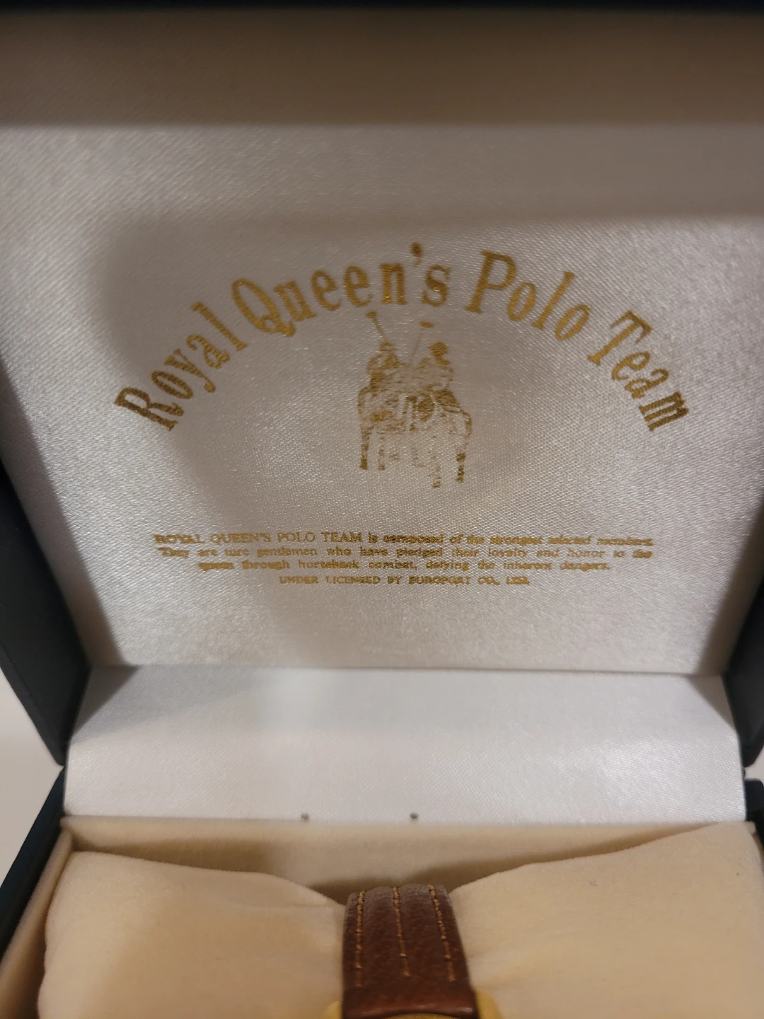 Royal Queen's Polo Team Watch with Brown Leather Strap - photo 5