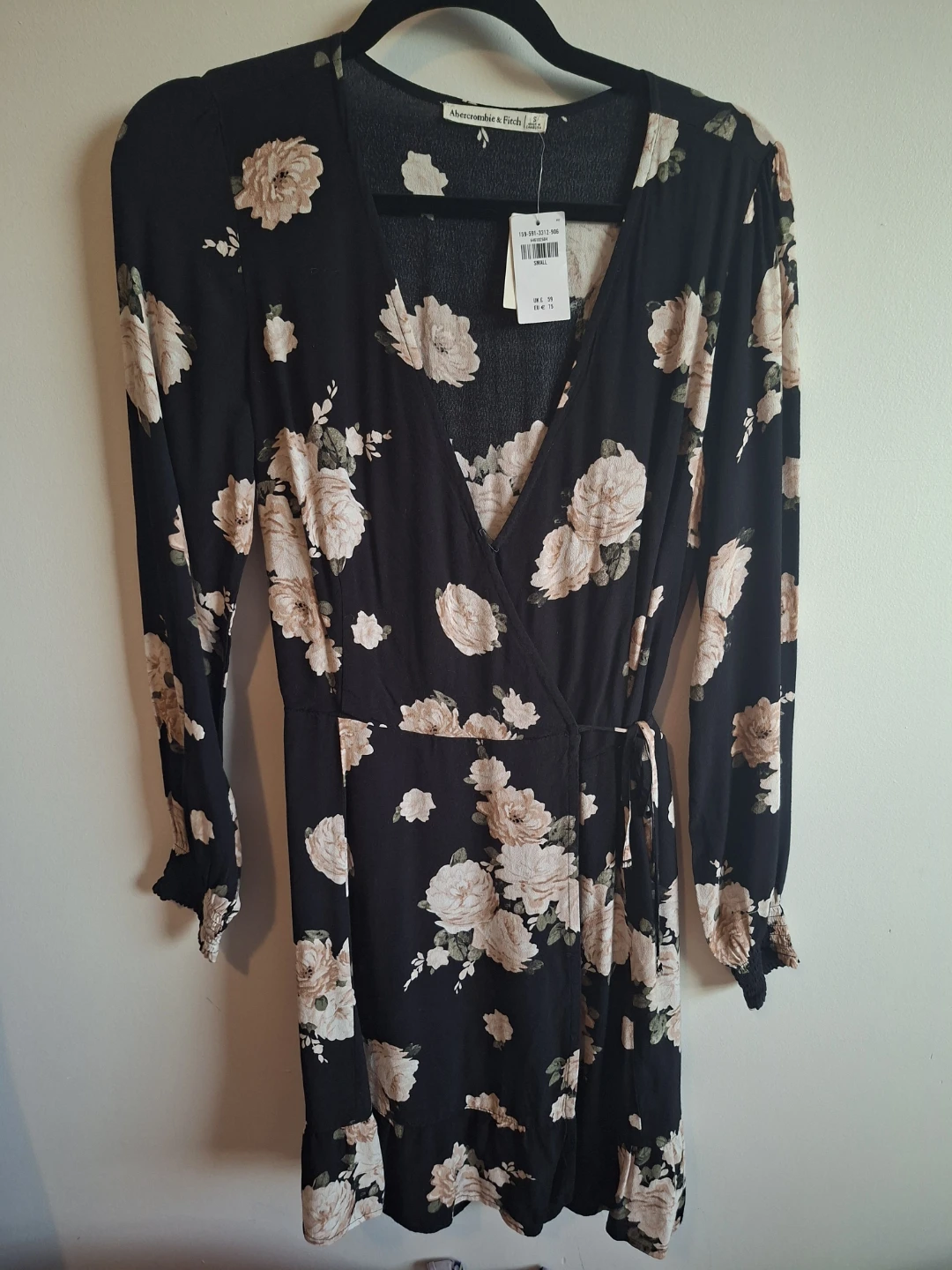 Abercrombie & Fitch Black Floral Wrap Dress (BNWT, S) - photo 2