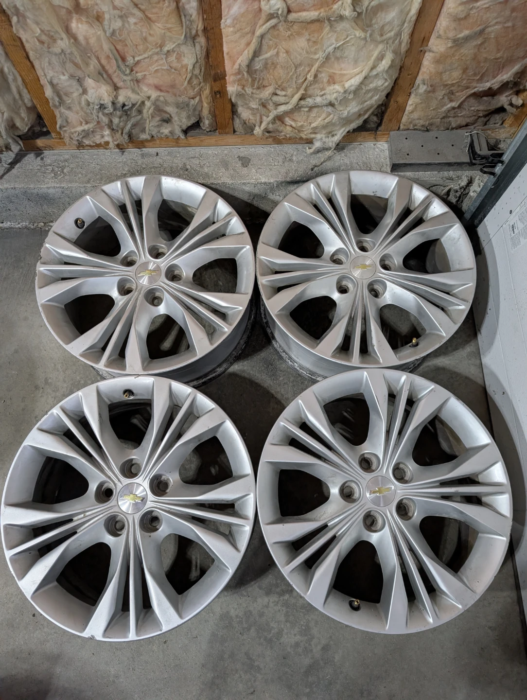 (4)-18 Inch Alloy Rims/TPMS Off 2014 Chevrolet Malibu 5x120