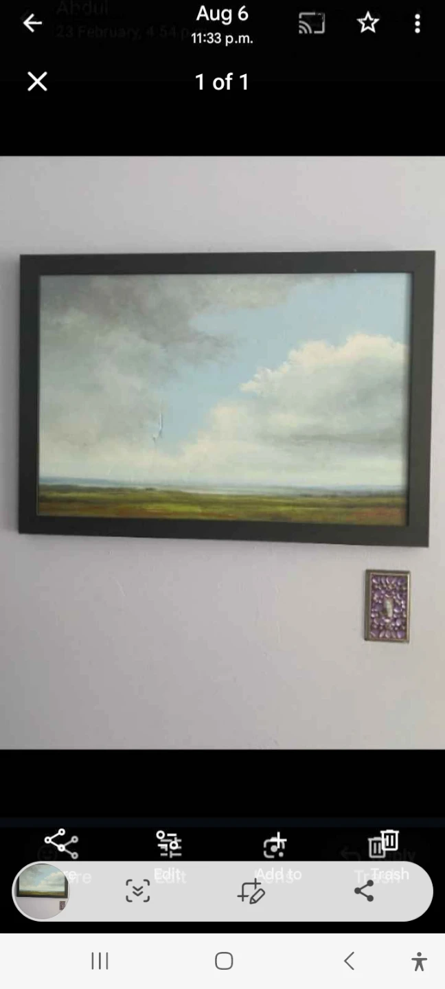 Framed Landscape Painting - photo 2